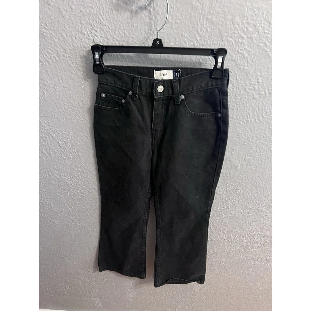 Girls‎ Gap Kids size 6 Black Flare Jeans